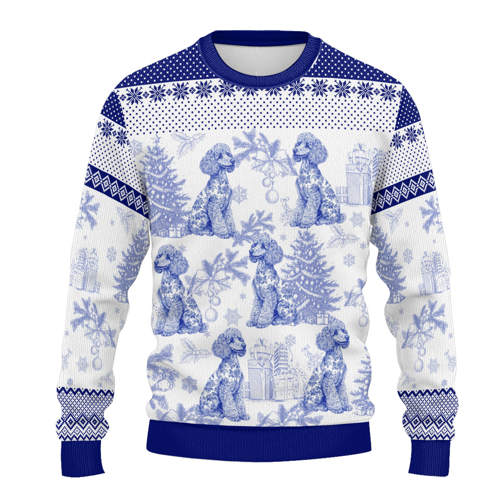 PSTS63 Toile De Jouy French Dog Lover - Personalized Custom Sweater
