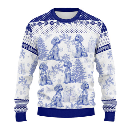 PSTS63 Toile De Jouy French Dog Lover - Personalized Custom Sweater
