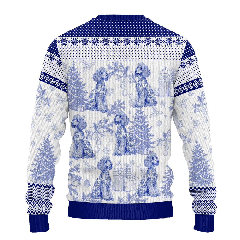 PSTS63 Toile De Jouy French Dog Lover - Personalized Custom Sweater