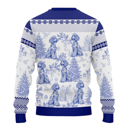 PSTS63 Toile De Jouy French Dog Lover - Personalized Custom Sweater