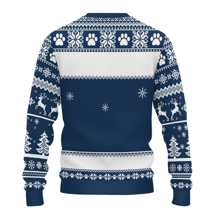 PSTS45 Is This Jolly Enough Grumpy Dog Xmas - Personalized Custom Sweater