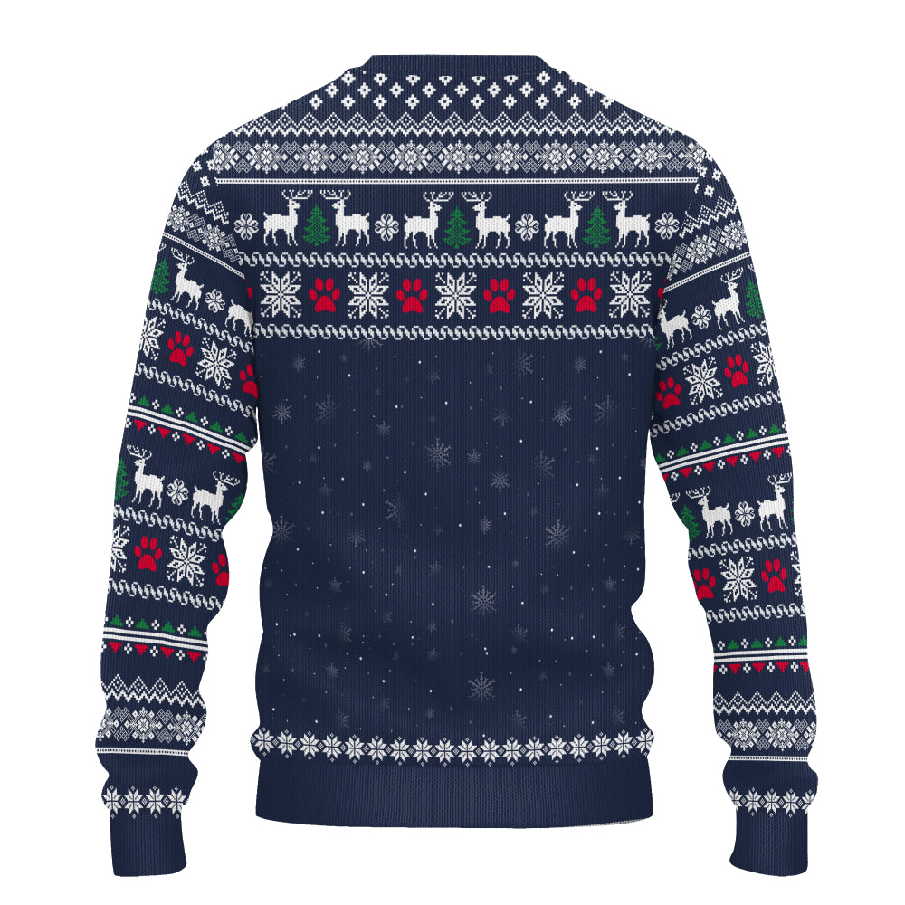 PSTS58 67% Fluff 33% Christmas Spirit Cat Lover - Personalized Custom Sweater