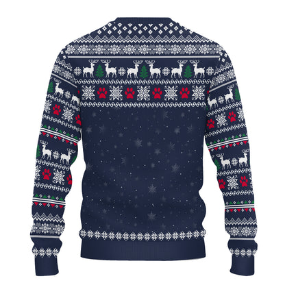 PSTS58 67% Fluff 33% Christmas Spirit Cat Lover - Personalized Custom Sweater