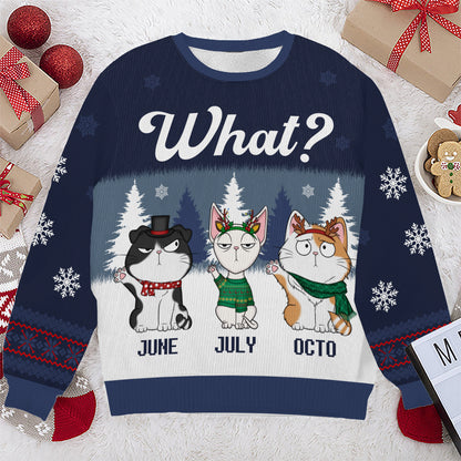 PSTS50 What Grumpy Cat Xmas - Personalized Custom Sweater
