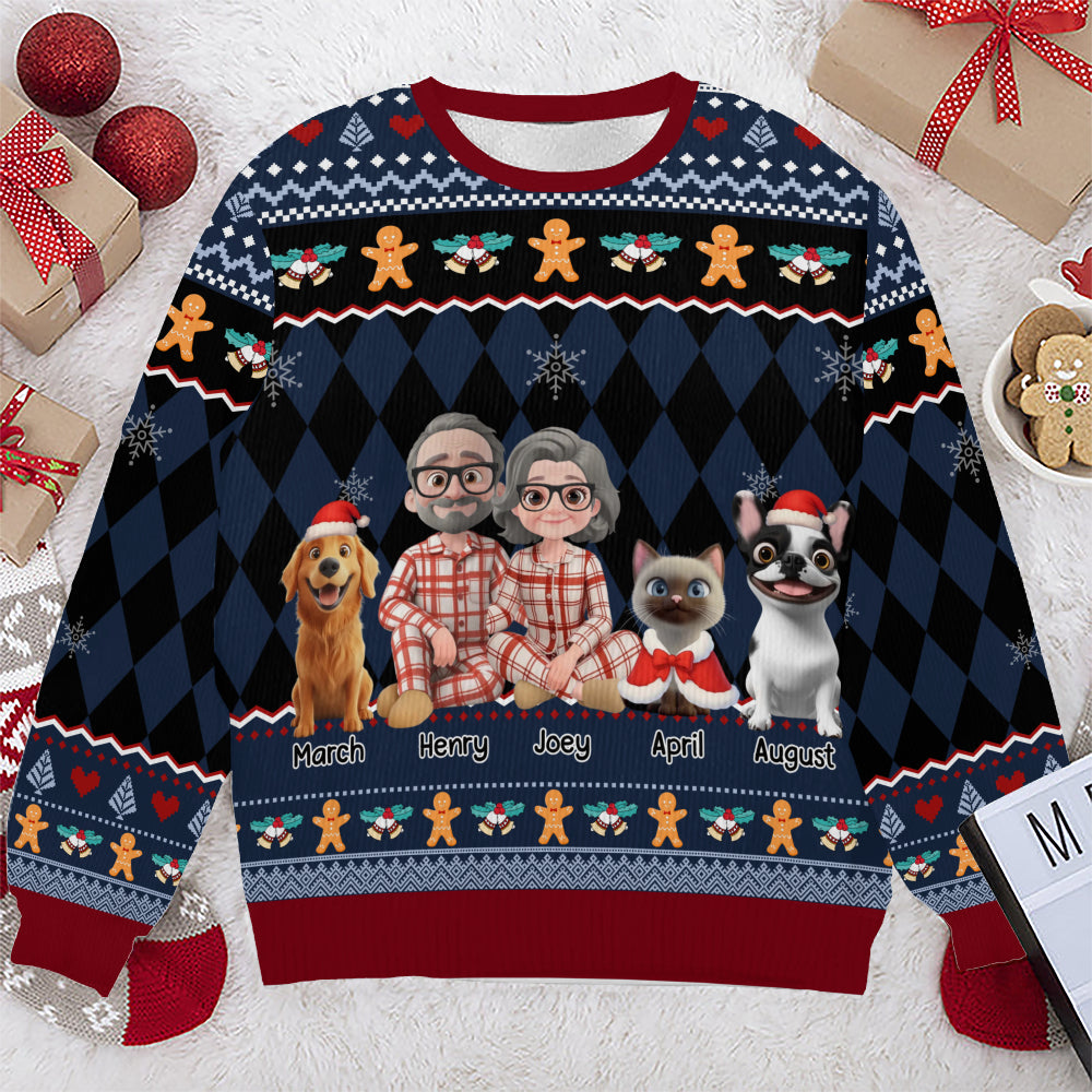PSTS68 Fur Parents Christmas - Personalized Custom Sweater