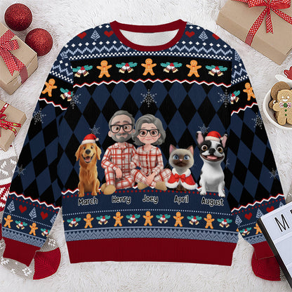 PSTS68 Fur Parents Christmas - Personalized Custom Sweater