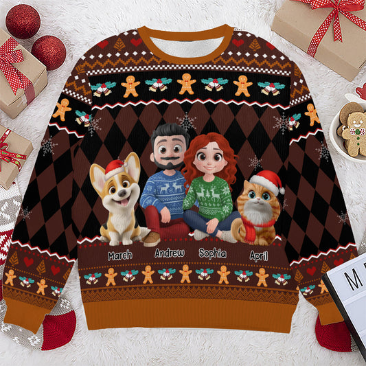 PSTS68 Fur Parents Christmas - Personalized Custom Sweater