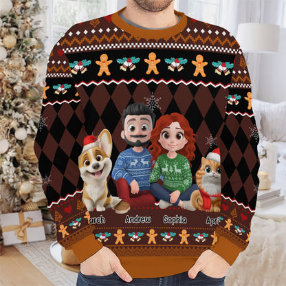 PSTS68 Fur Parents Christmas - Personalized Custom Sweater
