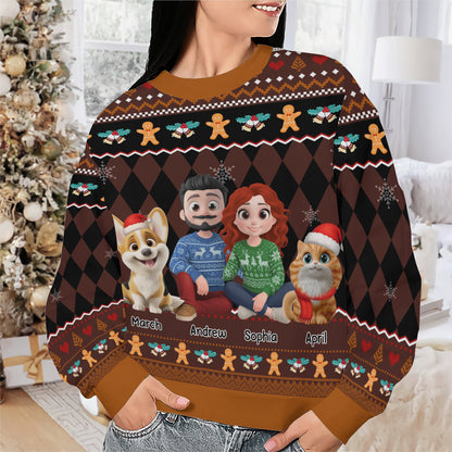 PSTS68 Fur Parents Christmas - Personalized Custom Sweater