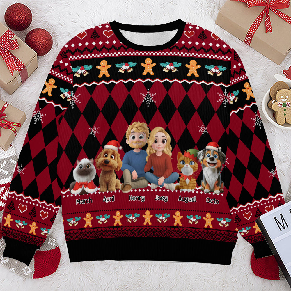 PSTS68 Fur Parents Christmas - Personalized Custom Sweater