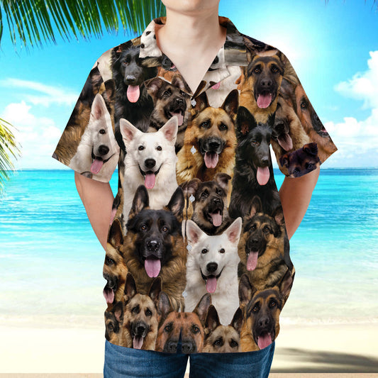 PSAH36 German Shepherds Hawaiian Shirt