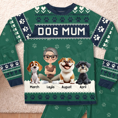 PSTPA05 A Girl And Her Dog A Bond That Can't Be Broken - Personalized Custom Pajama Set