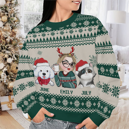 PSTS10 Fur Mom Xmas - Personalized Custom Sweater