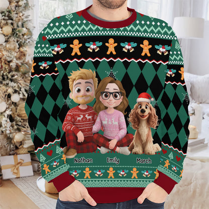 PSTS68 Fur Parents Christmas - Personalized Custom Sweater