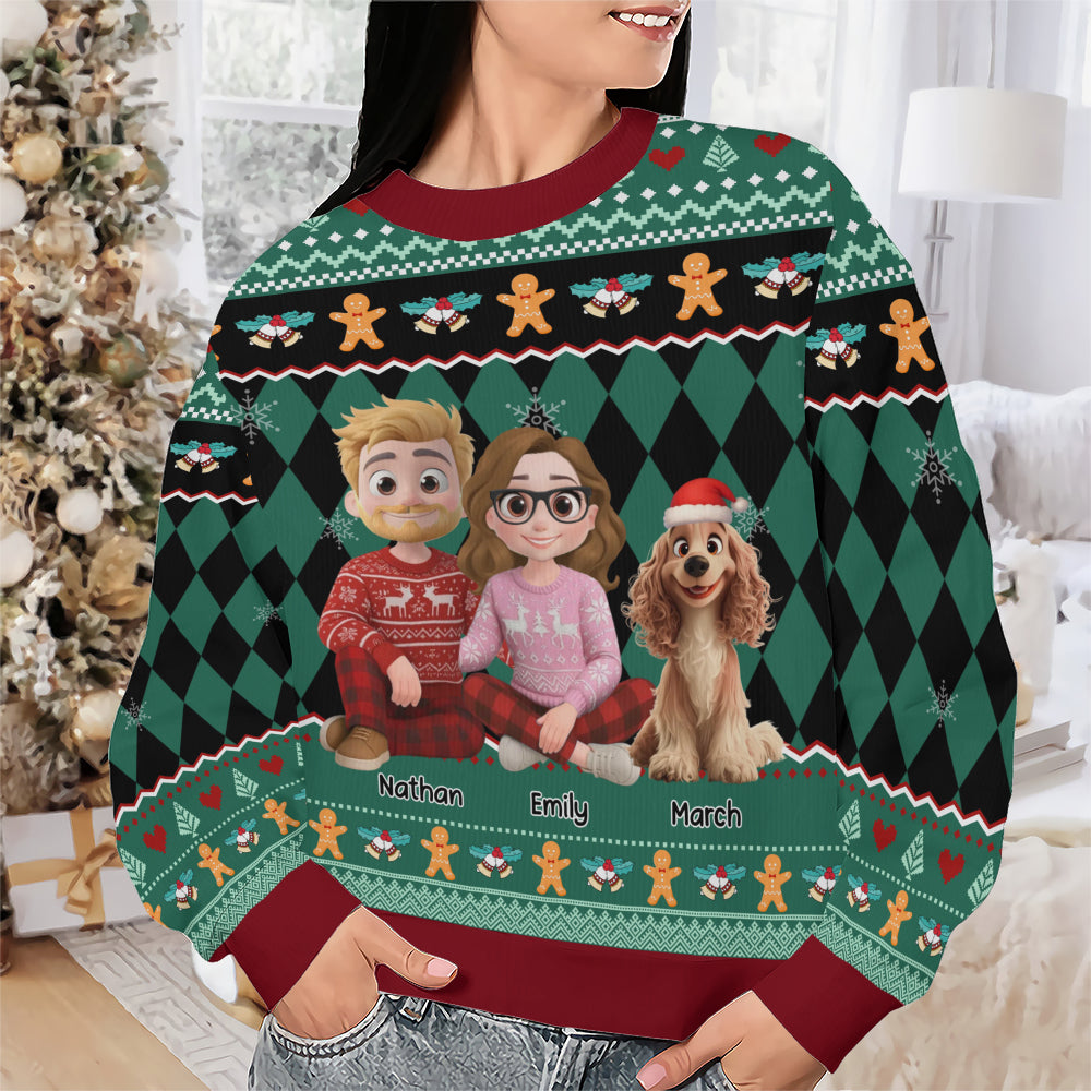 PSTS68 Fur Parents Christmas - Personalized Custom Sweater