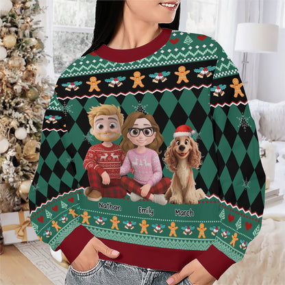 PSTS68 Fur Parents Christmas - Personalized Custom Sweater