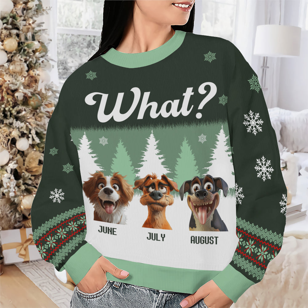 PSTS52 What Grumpy Dog Xmas - Personalized Custom Sweater