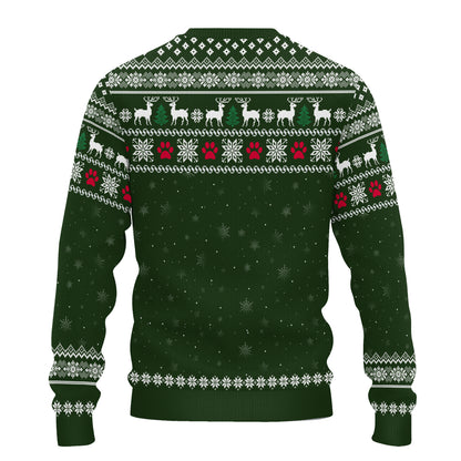 PSTS36 Cat Dad Christmas Pattern - Personalized Custom Sweater