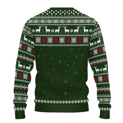 PSTS60 67% Fluff 33% Christmas Spirit Dog Lover - Personalized Custom Sweater