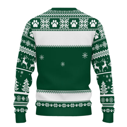 PSTS46 Oh Christmas Tree Your Ornaments Are History Grumpy Dog - Personalized Custom Sweater