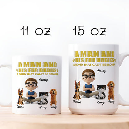 UPST13 Pet And Parent A Bond That Can't Be Broken - Personalized White Mug Accent Mug