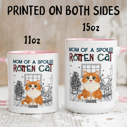 UPST16 Rotten Cat Parent - Personalized White Mug Accent Mug