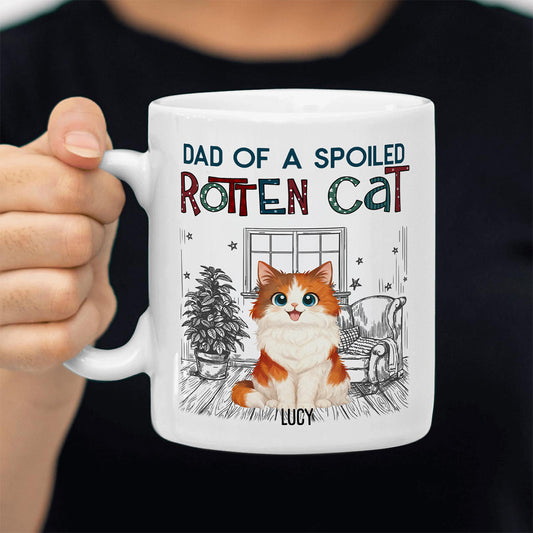 UPST16 Rotten Cat Parent - Personalized White Mug Accent Mug