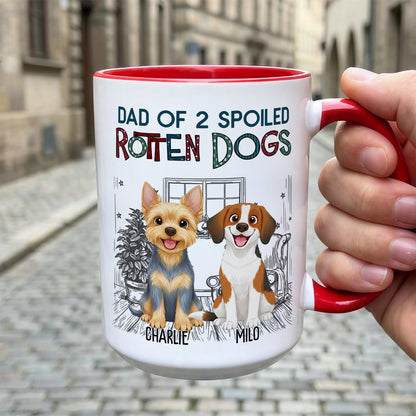 UPST16 Rotten Dog Parent - Personalized White Mug Accent Mug
