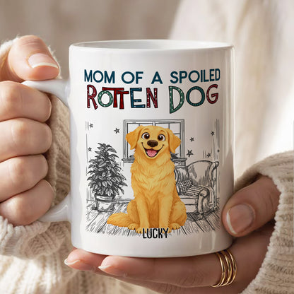 UPST16 Rotten Dog Parent - Personalized White Mug Accent Mug