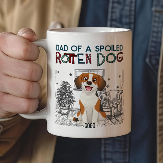 UPST16 Rotten Dog Parent - Personalized White Mug Accent Mug