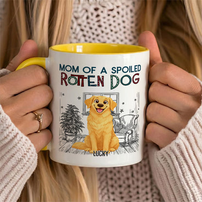 UPST16 Rotten Dog Parent - Personalized White Mug Accent Mug
