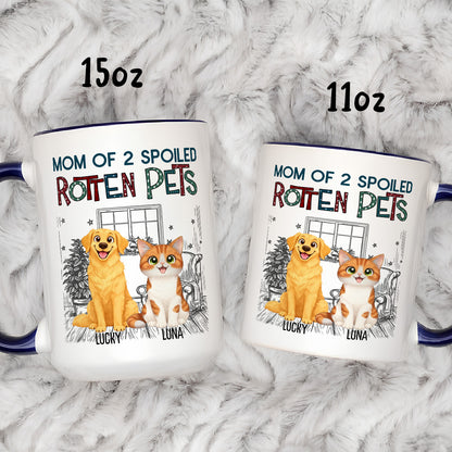 UPST16 Rotten Pet Parent - Personalized White Mug Accent Mug