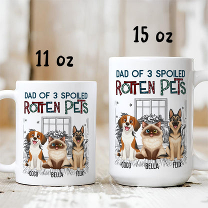 UPST16 Rotten Pet Parent - Personalized White Mug Accent Mug