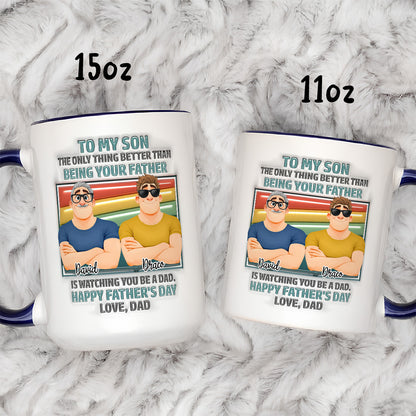 UPST28 The Only Thing Better Than Being Your Father - 3D Inflated Effect Personalized Mug