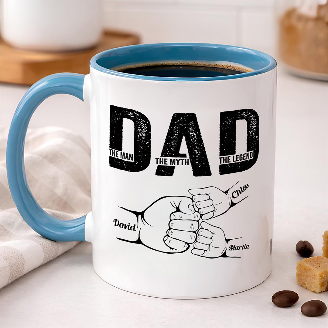 UPST30 Happy Father's Day The Man The Myth The Legend - Personalized Mug