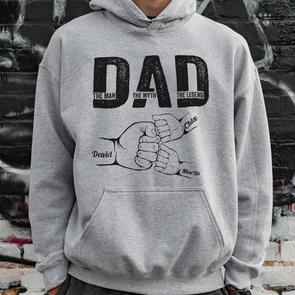 UPST30 Happy Father's Day The Man The Myth The Legend - Personalized Custom T-shirt Hoodie