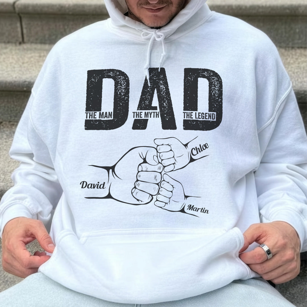 UPST30 Happy Father's Day The Man The Myth The Legend - Personalized Custom T-shirt Hoodie