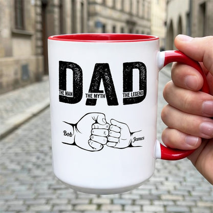 UPST30 Happy Father's Day The Man The Myth The Legend - Personalized Mug
