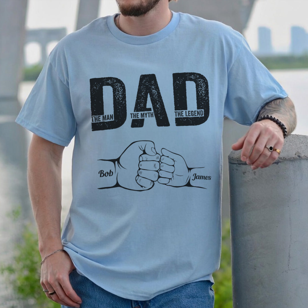 UPST30 Happy Father's Day The Man The Myth The Legend - Personalized Custom T-shirt Hoodie