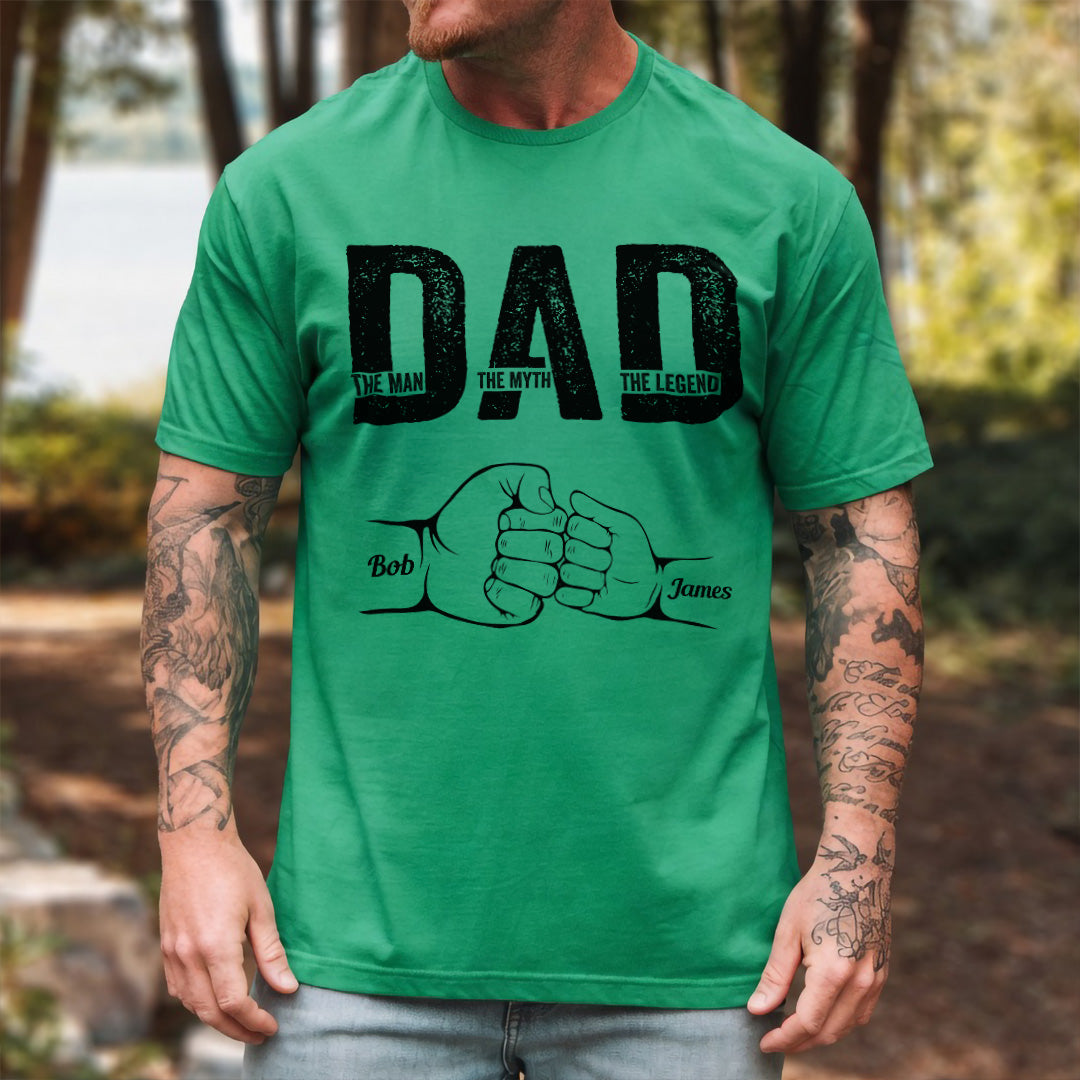 UPST30 Happy Father's Day The Man The Myth The Legend - Personalized Custom T-shirt Hoodie