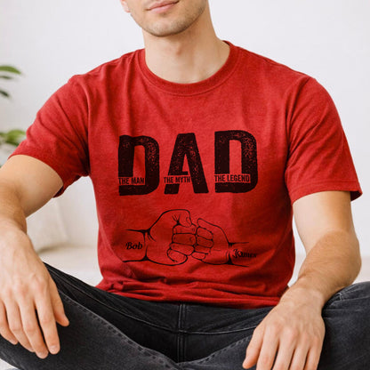 UPST30 Happy Father's Day The Man The Myth The Legend - Personalized Custom T-shirt Hoodie