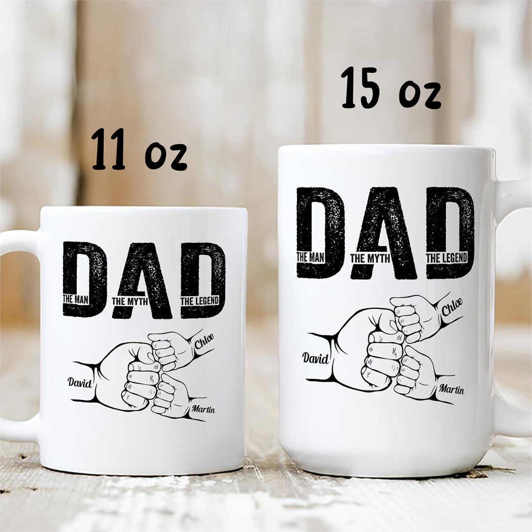 UPST30 Happy Father's Day The Man The Myth The Legend - Personalized Mug