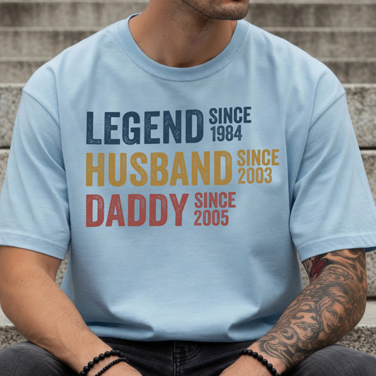 UPST32 Legend Husband Daddy Grandad - Personalized Custom T-shirt Hoodie