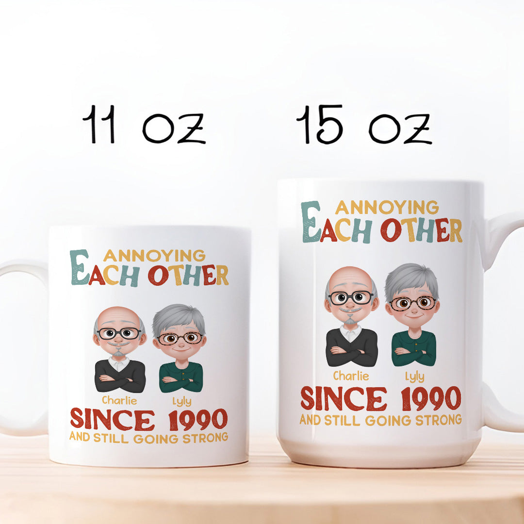 UPST38 Annoying Each Other Since - Personalized White Mug Accent Mug