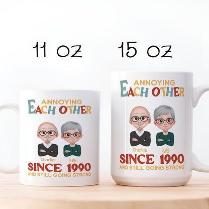 UPST38 Annoying Each Other Since - Personalized White Mug Accent Mug
