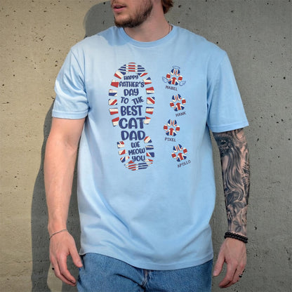 UPST39 Happy Father's Day To The Best Dog Dad - Personalized Custom T-shirt Hoodie