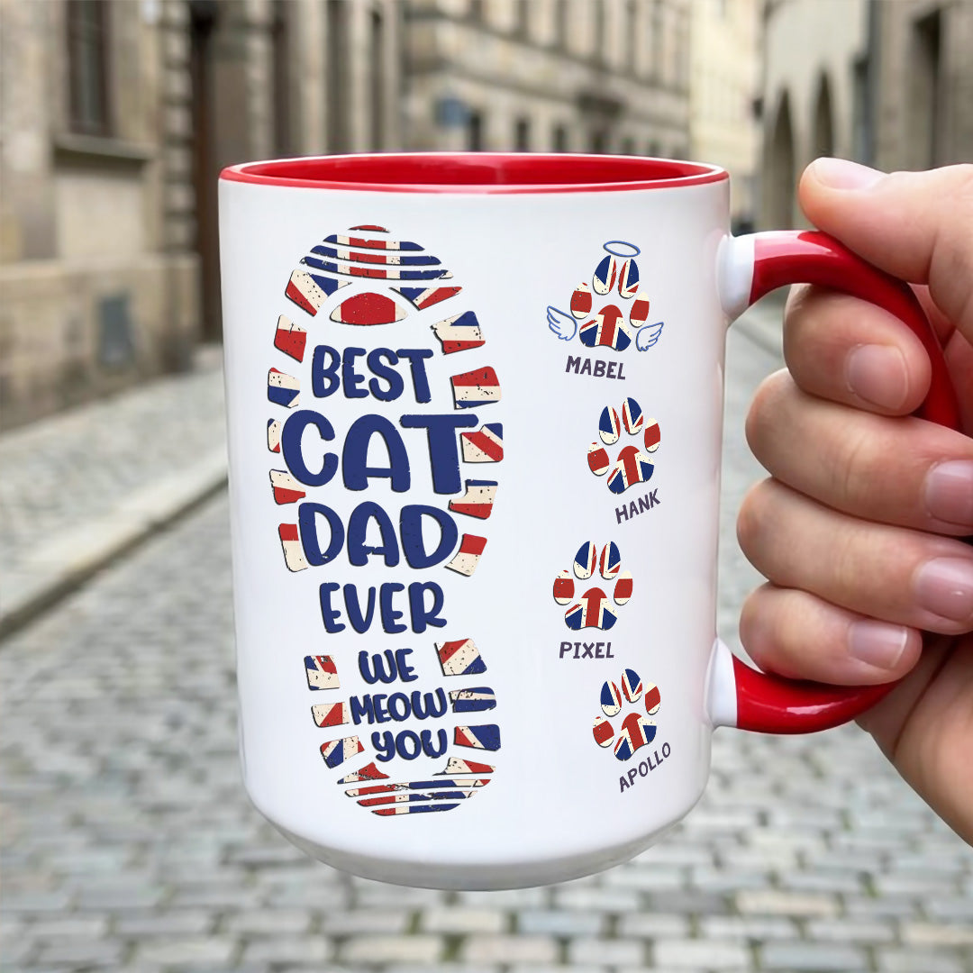 UPST39 Happy Father's Day To The Best Dog Dad - Personalized White Mug Accent Mug