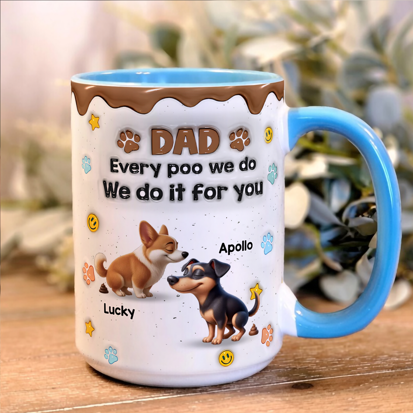 UPST40 Every Poo I Do I Do It For You- Personalized White Mug Accent Mug