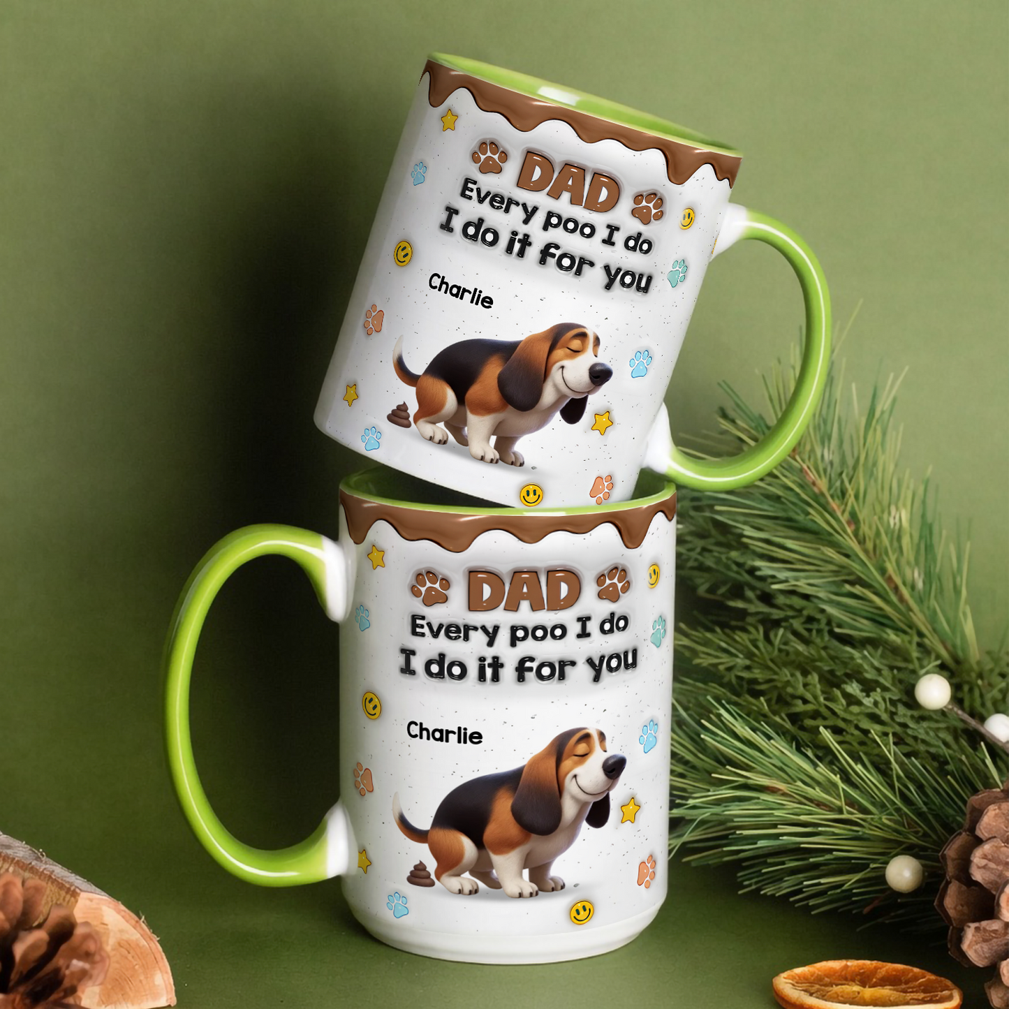 UPST40 Every Poo I Do I Do It For You- Personalized White Mug Accent Mug