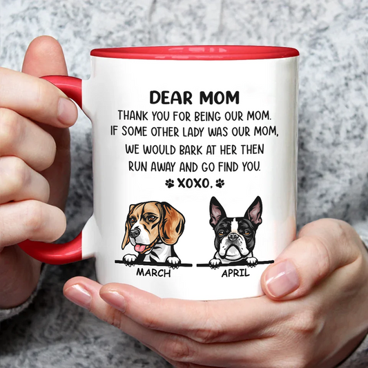 Miah1474 Dear Mom Thank You For Being My Mom XoXo-Personalized Custom Accent Mug